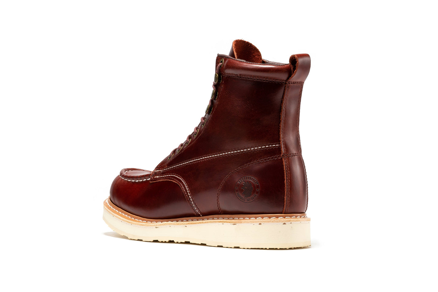 ROCKROOSTER Norwood Cherry Brown Men's 6 inch Soft Toe Wedge Work