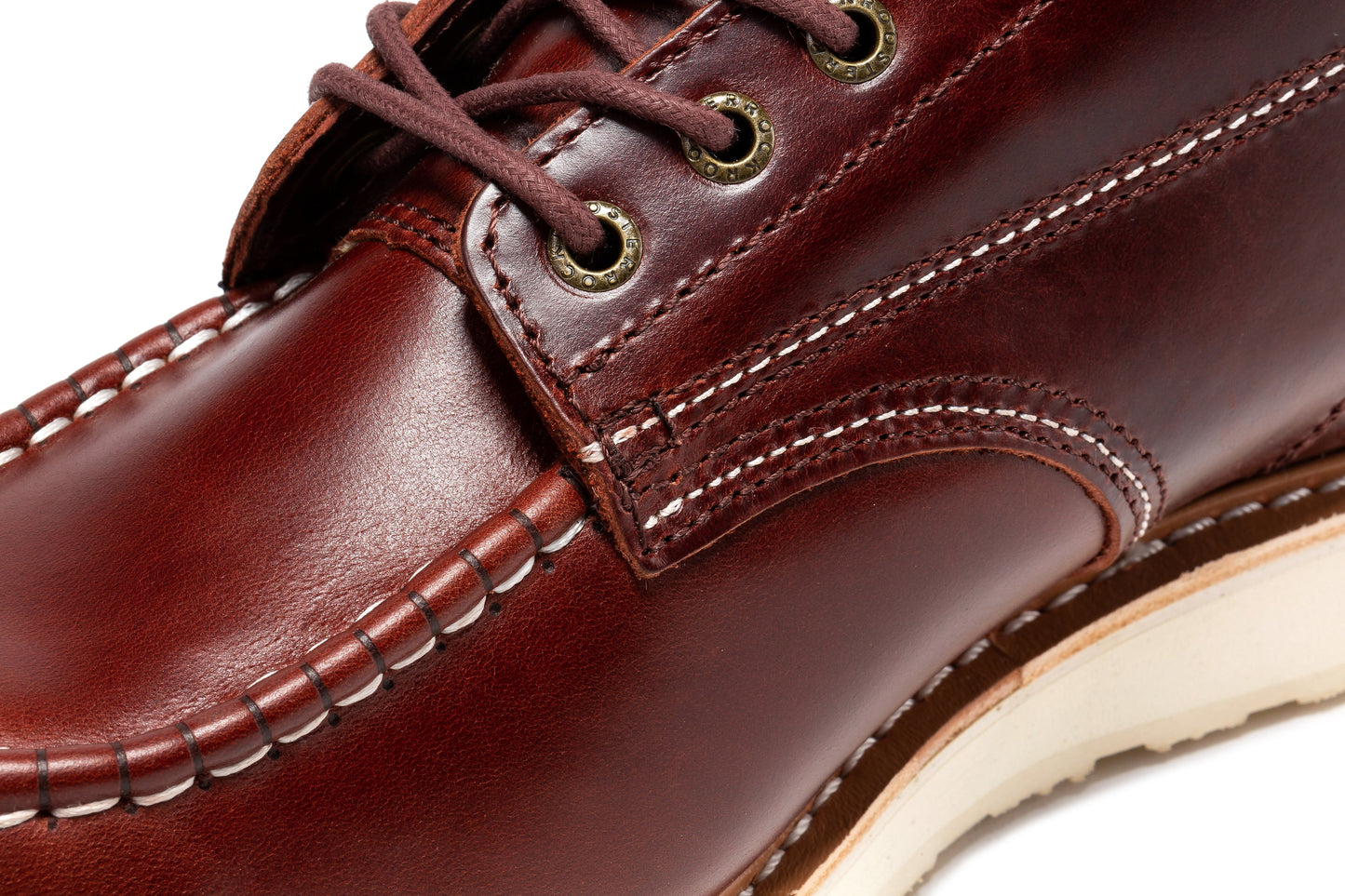 ROCKROOSTER Norwood Cherry Brown Men's 6 inch Soft Toe Wedge Work