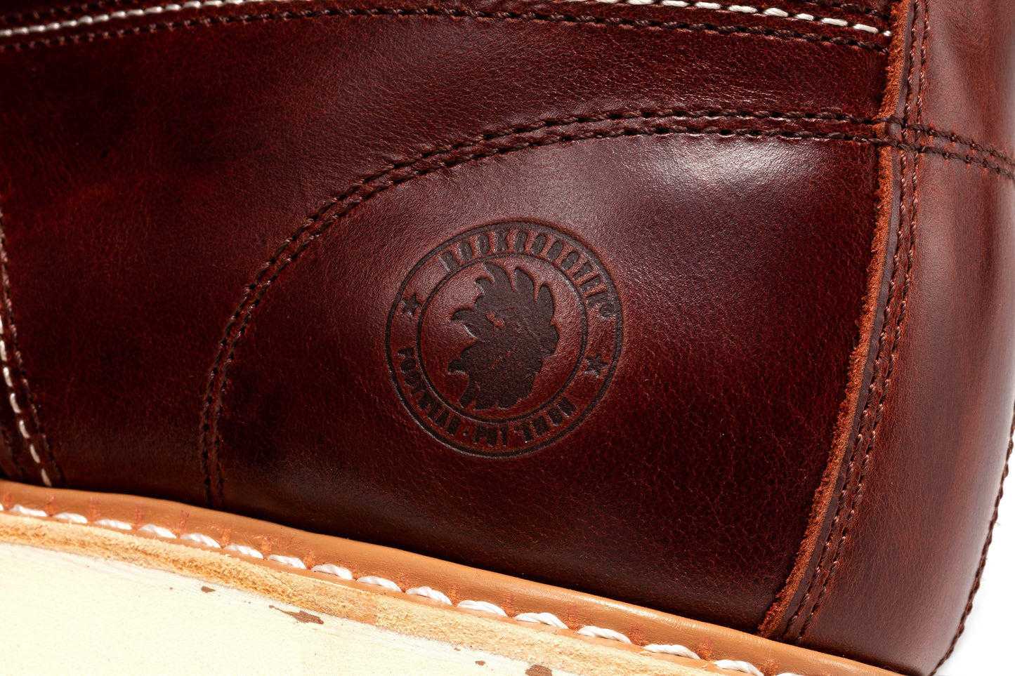 ROCKROOSTER Norwood Cherry Brown Men's 6 inch Soft Toe Wedge Work