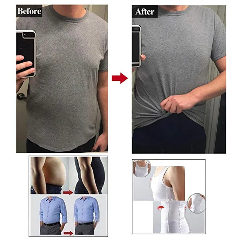 Slimming Vest Men's Slimming Underwear Body Shaper Waist Cincher