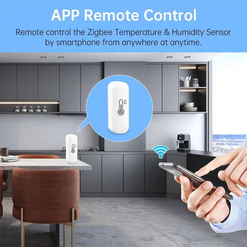 Zigbee WiFi Temperature And Humidity Sensor APP Remote Monitor For