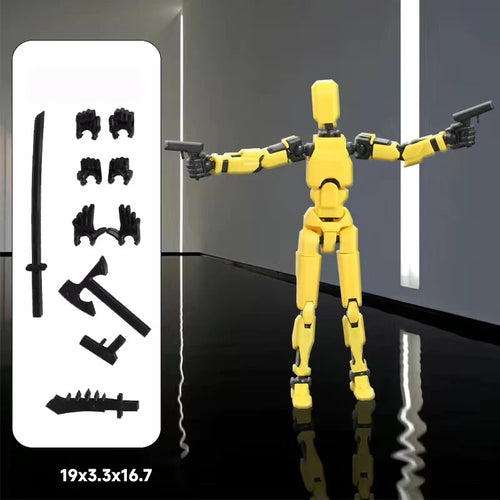 UNGH Multi-Jointed Movable Robot 3D Printed Mannequin Toy 13 Action