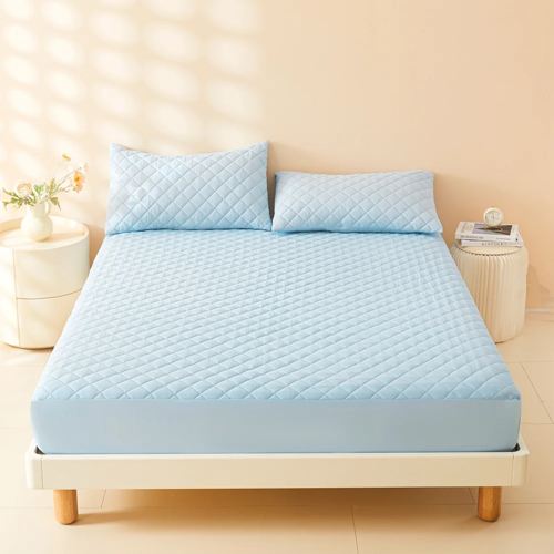 1pc 3D Air Fabric Thick Mattress Cover, 100% Waterproof Mattress