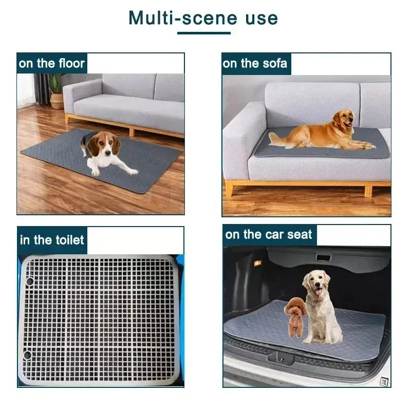 Reusable Dog Pee Pad Blanket Absorbent Diaper Washable Puppy Training