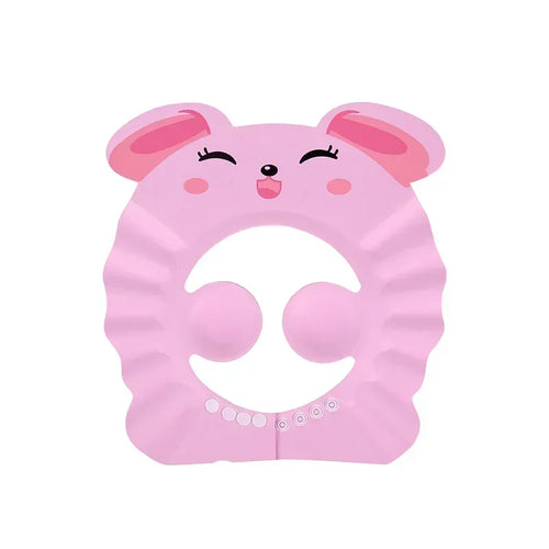 Baby Shower Soft Cap Adjustable Hair Wash Hat for Kids Ear Protection