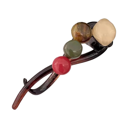 Summer Barrettes For Women Vintage Colorful Ball Shape Hairpin Daily