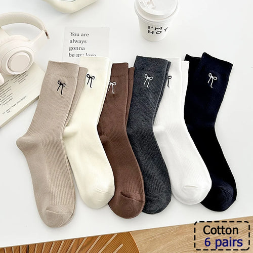 3/5/6 Pairs Cotton Outdoor Sports Socks, Sweat Absorbing and Odor