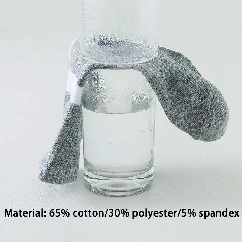 3/5/6 Pairs Cotton Outdoor Sports Socks, Sweat Absorbing and Odor