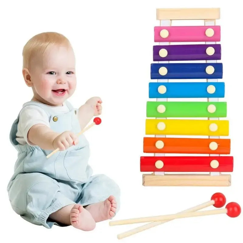 Montessori Wooden 8 Scal Xylophone Musical Instrument Toys
