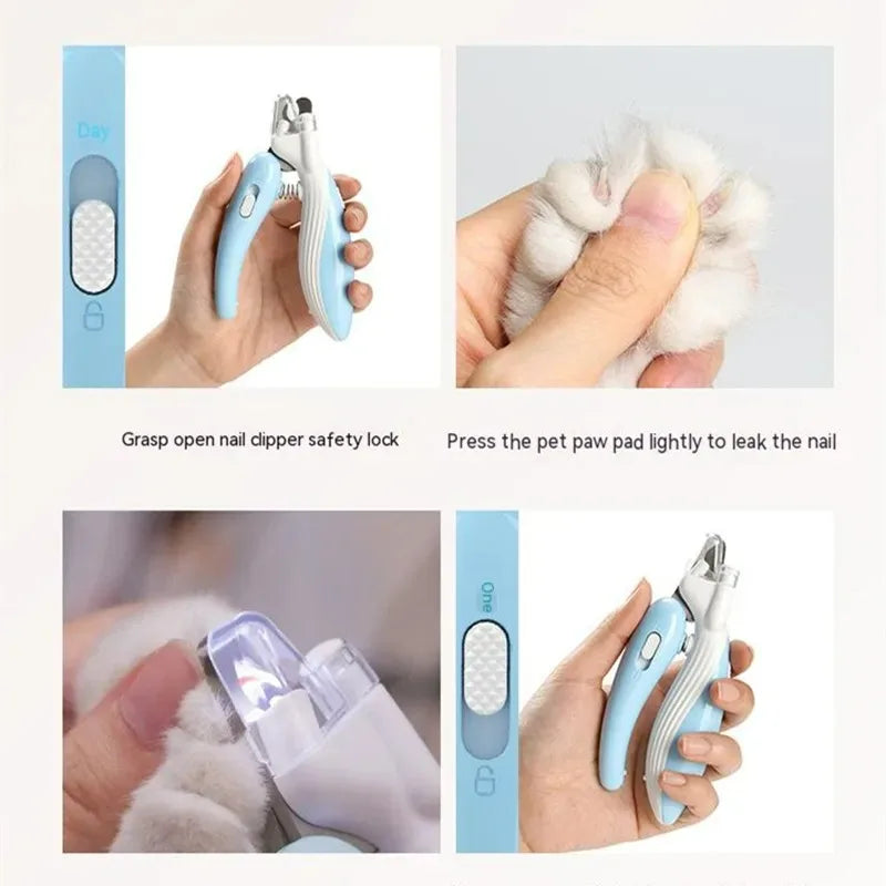 Pet Nail Clippers Dog Cat Nail Trimmer Labor-Saving Nail Clipper