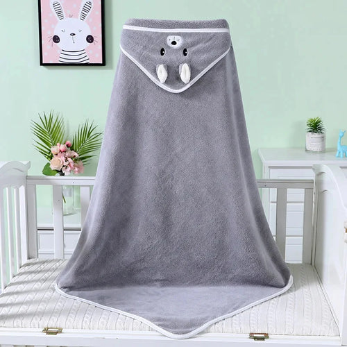 Baby Hooded Bath Towels Cartoon Animal Newborn Soft Towel Blanket