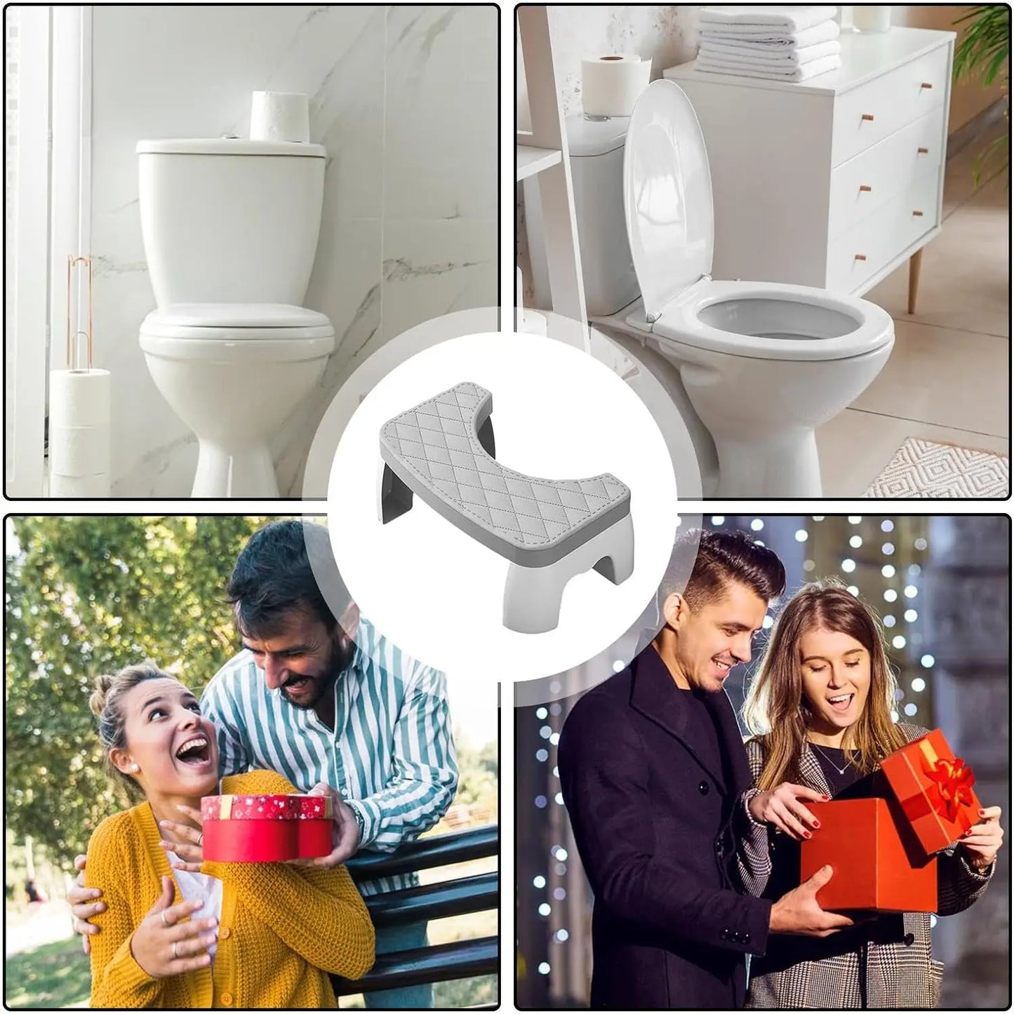 Waterproof Squatty Potty Toilet Stool Toilet Foot Stool Squat Stool