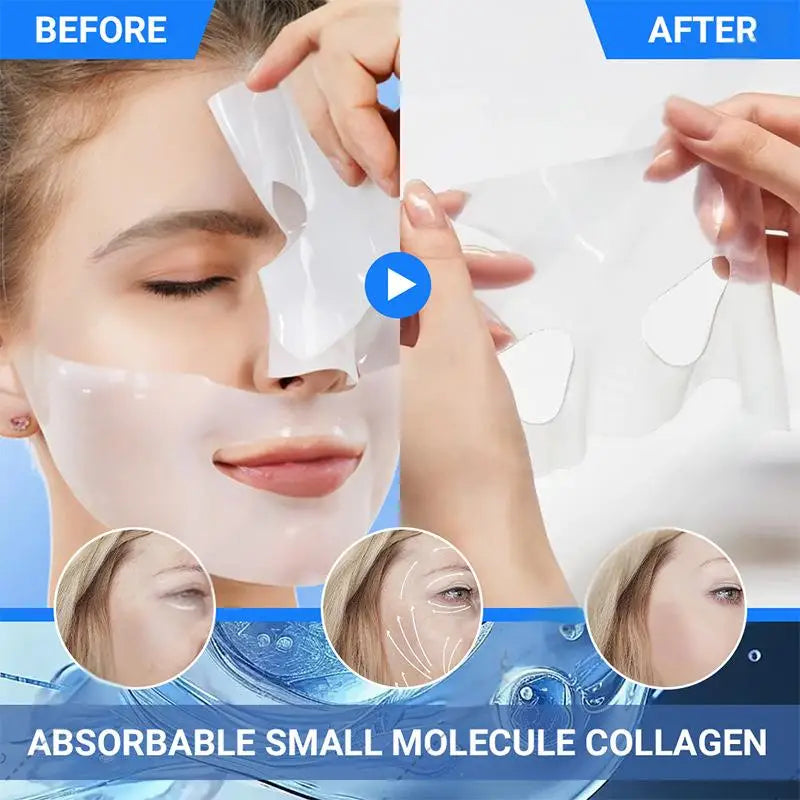 1/3/5/10PCS Bio Collagen Face Mask Anti Wrinkle Fade Face Fine Line
