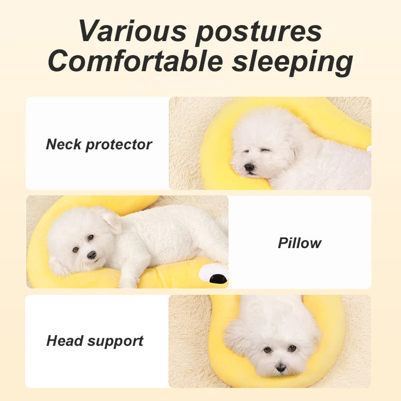 1 Pc Pet Little Pillow U-Shaped Neck Protector Deep Sleep for Puppy