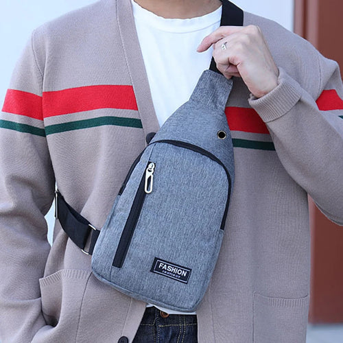 Chest Bag Men New Leisure Fashion Trend One Shoulder Chest Bag Outdoor