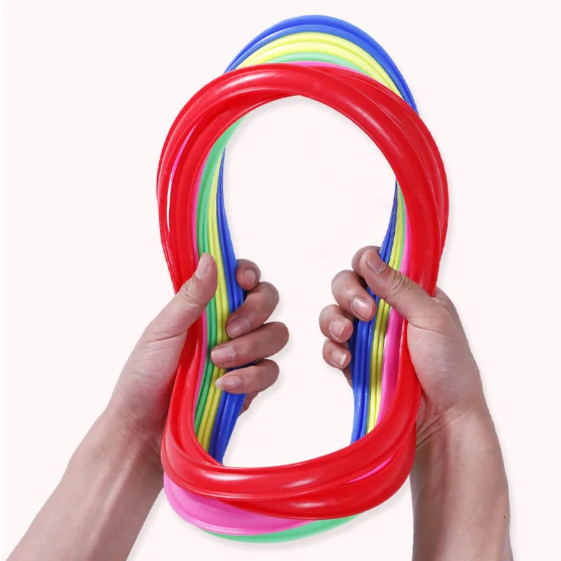 Outdoor Kids Funny Physical Training Sport Toys Lattice Jump Ring Set