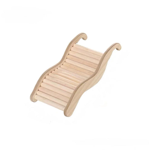 1PC Wooden Wave Staircase Hamster Toy Pet Supplies Cage Decor