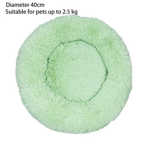 Cat Nest Round Soft Shaggy Mat for Kittens Chihuahua Indoor Dog Cat