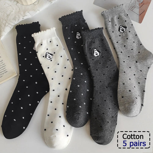 3/5/6 Pairs Cotton Outdoor Sports Socks, Sweat Absorbing and Odor
