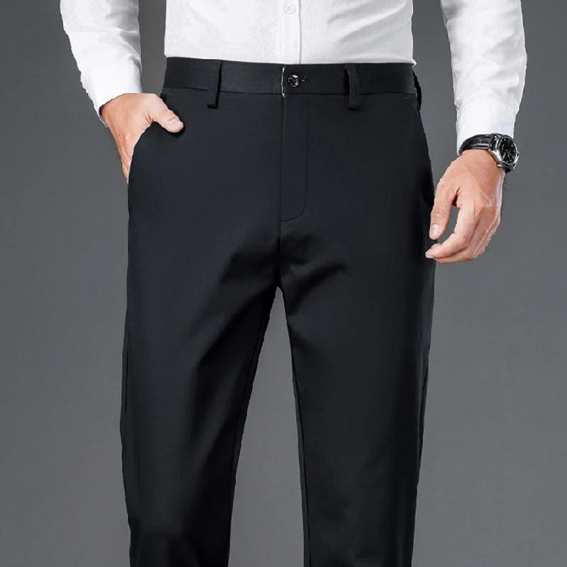 Male Smart Casual Pants Stretchy Sports Men's Fast Dry Trousers Spring
