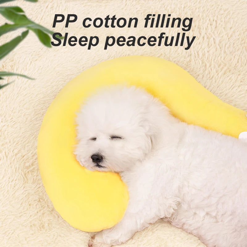 1 Pc Pet Little Pillow U-Shaped Neck Protector Deep Sleep for Puppy