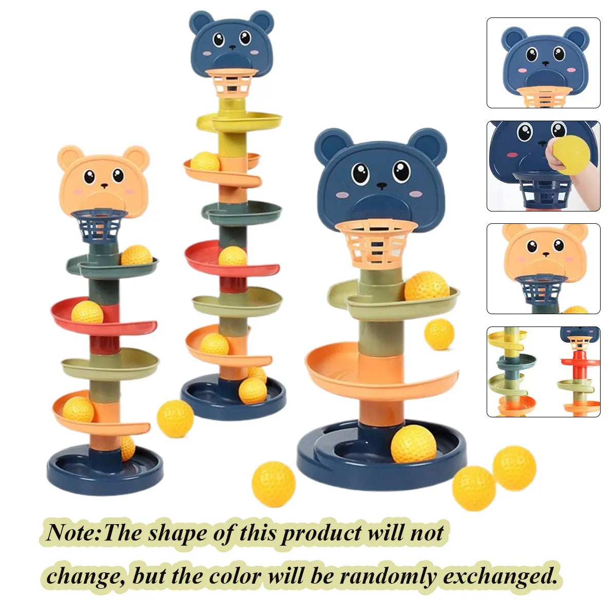Different Layers Baby Track Rolling Ball Toy Early Educational Puzzle