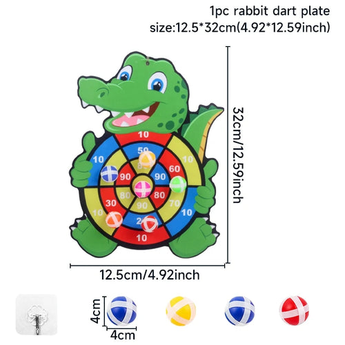 Jungle Animal Dart Plate Board Panda Safari Birthday Party Favors Kids