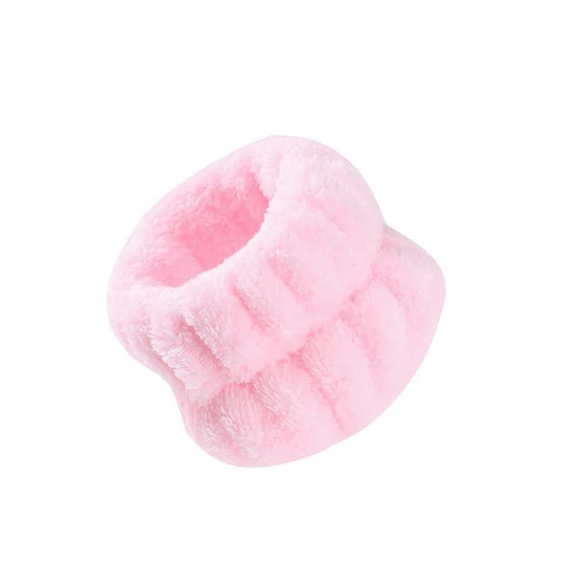 Microfiber Washing Wristbands Scrunchies Puffy Headband Spa