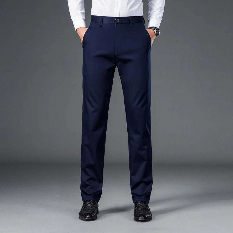 Male Smart Casual Pants Stretchy Sports Men's Fast Dry Trousers Spring