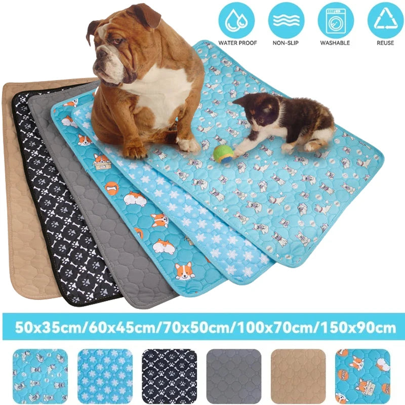 Reusable Dog Pee Pad Blanket Absorbent Diaper Washable Puppy Training