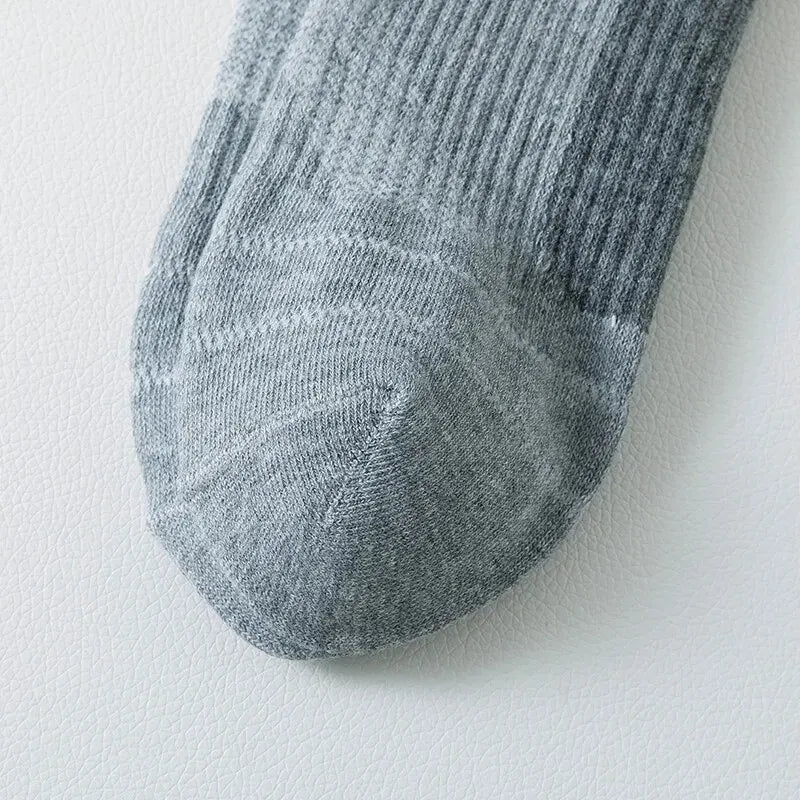 3/5/6 Pairs Cotton Outdoor Sports Socks, Sweat Absorbing and Odor