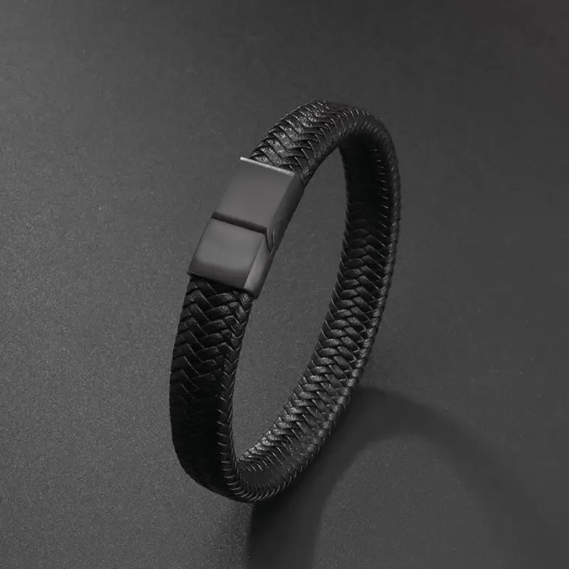 1PC Men's and Women's Fashion Trend Leather Weaving Rope Bracelet