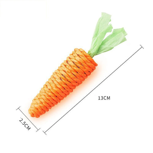 Cat Toys Simulation Carrot Sounding Pet Toys For Kitten Dogs Sisal
