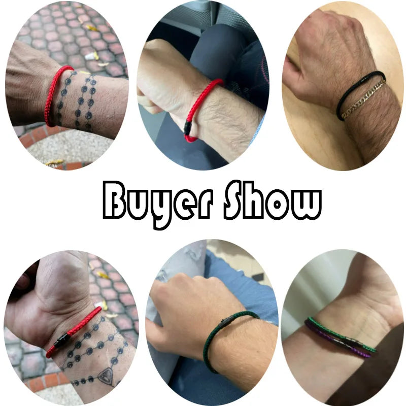 Grade A Keel Rope Bracelet Men Femme Lucky Red Thread Braclet Attract
