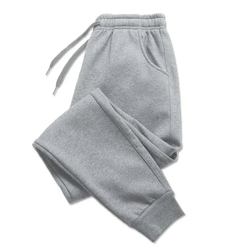 Mens Casual Pants Autumn Winter Fleece Sweatpants Men Running Jogger