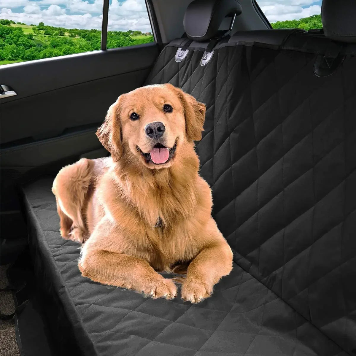 Dog Car Seat Cover, 100% Waterproof Car Pet Mat, Pet Car Mat, Rear