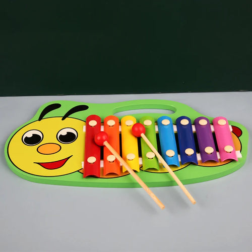 Montessori Wooden 8 Scal Xylophone Musical Instrument Toys