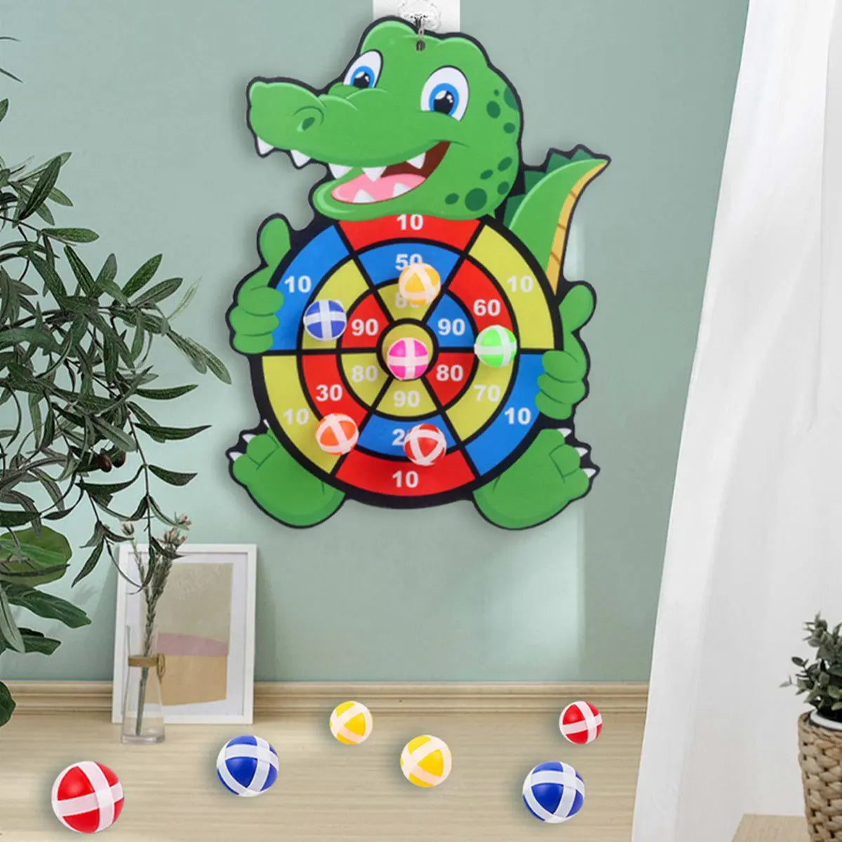Jungle Animal Dart Plate Board Panda Safari Birthday Party Favors Kids