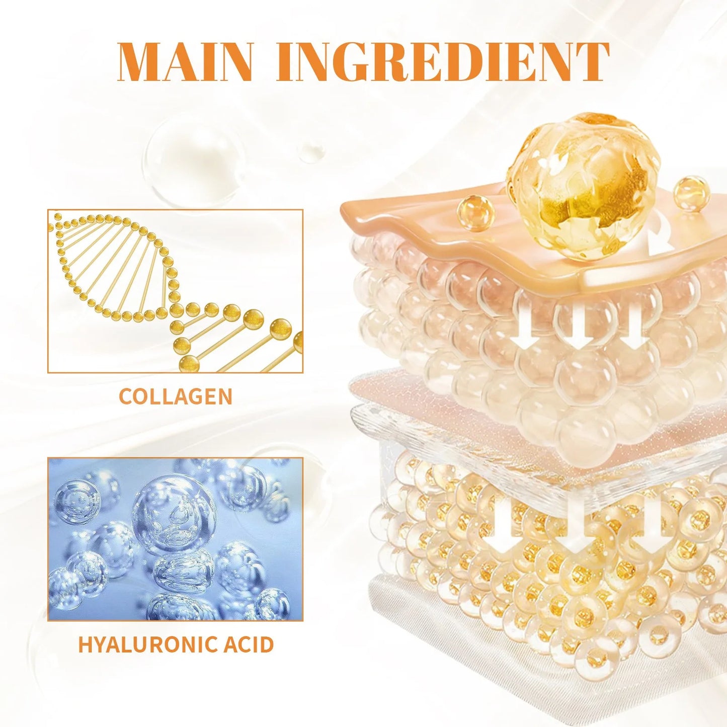 Collagen Hyaluronic Acid Eye Patch Anti Aging and Wrinkle Female
