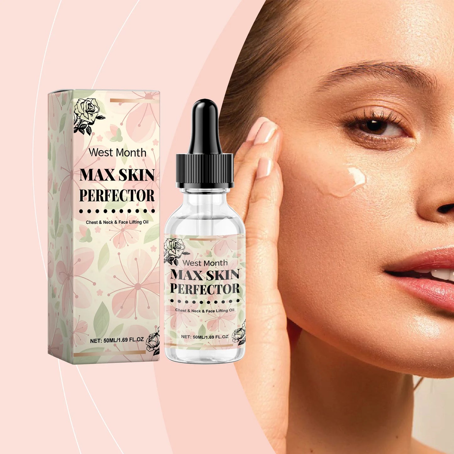 WEST MONTH Chest Neck Face Lifting Oil Efficient Nourishment Deeply