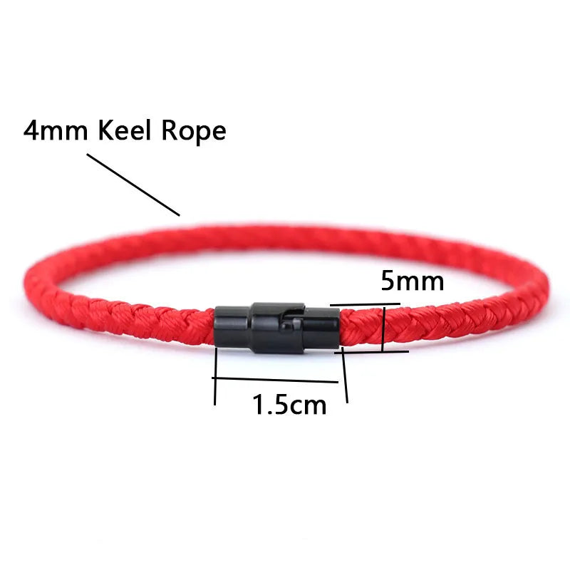 Grade A Keel Rope Bracelet Men Femme Lucky Red Thread Braclet Attract
