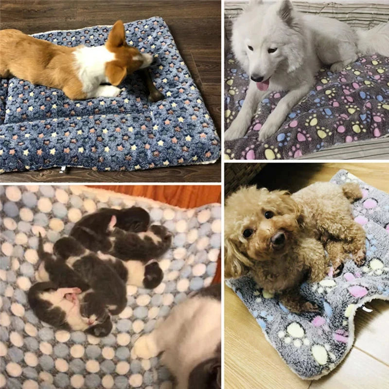 Flannel Pet Sleeping Mat Dog Bed Cat Litter Puppy Bed Dog Sofa Lovely