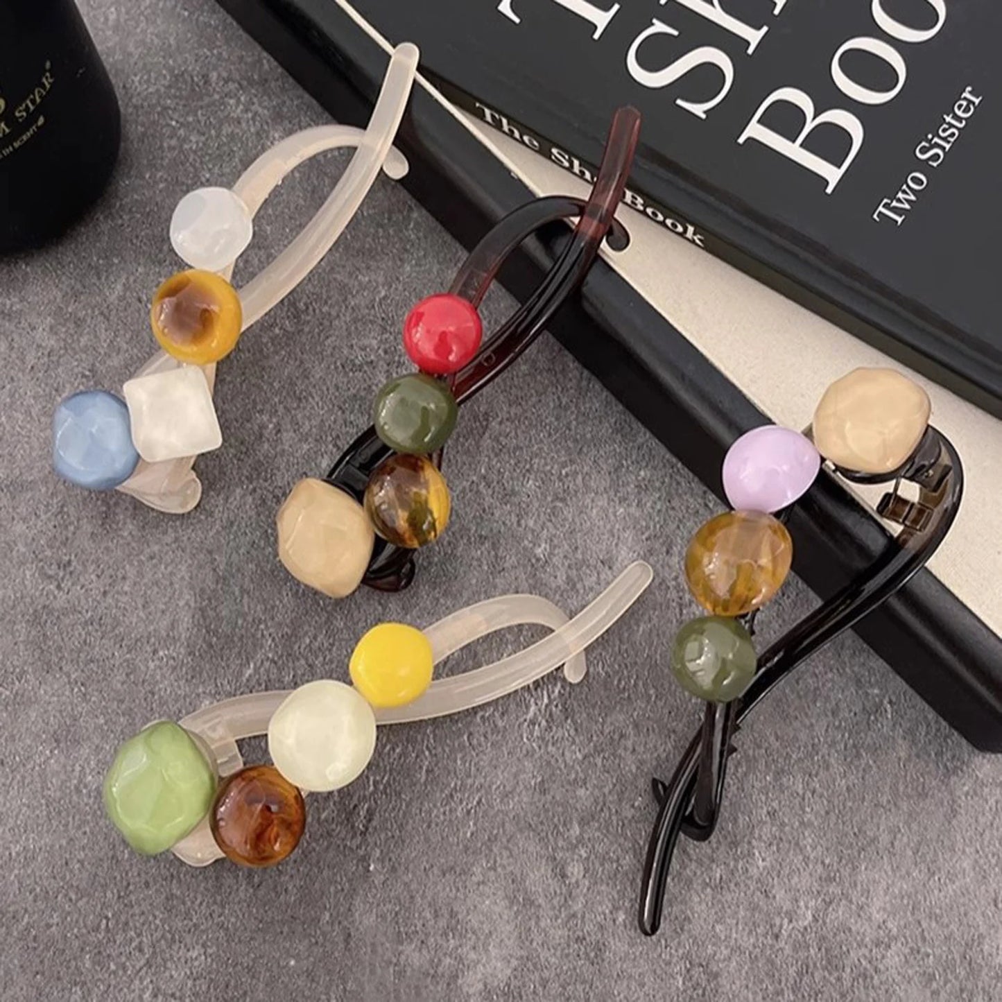Summer Barrettes For Women Vintage Colorful Ball Shape Hairpin Daily