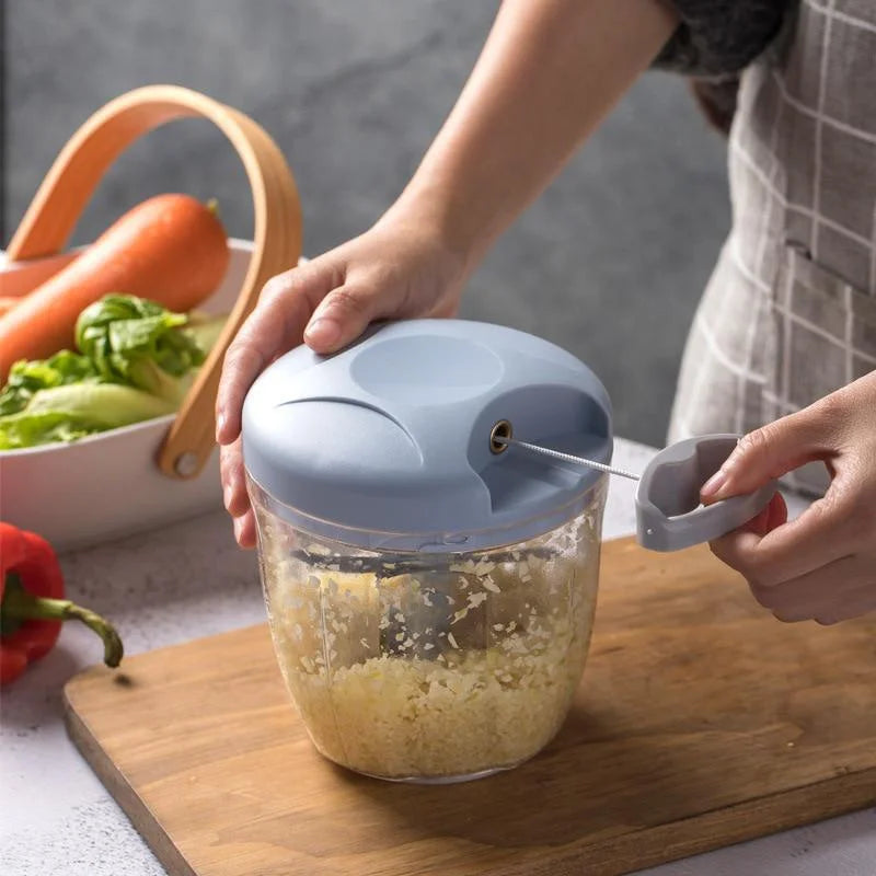 500/900ML Manual Meat Mincer Garlic Chopper Rotate Garlic Press