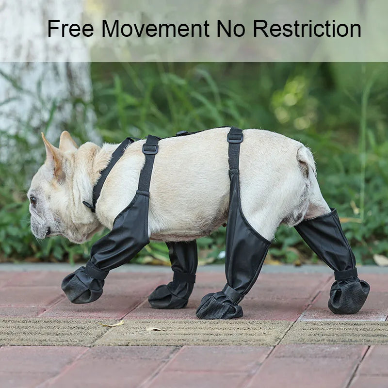 Dog Shoes Waterproof Adjustable Dog Boots Rain Day Pet Supplies Shoes
