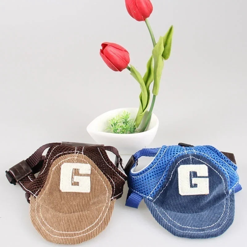 Sun Hats Pet Supplies Breathable Baseball Dog Caps Travel Pet Dogs