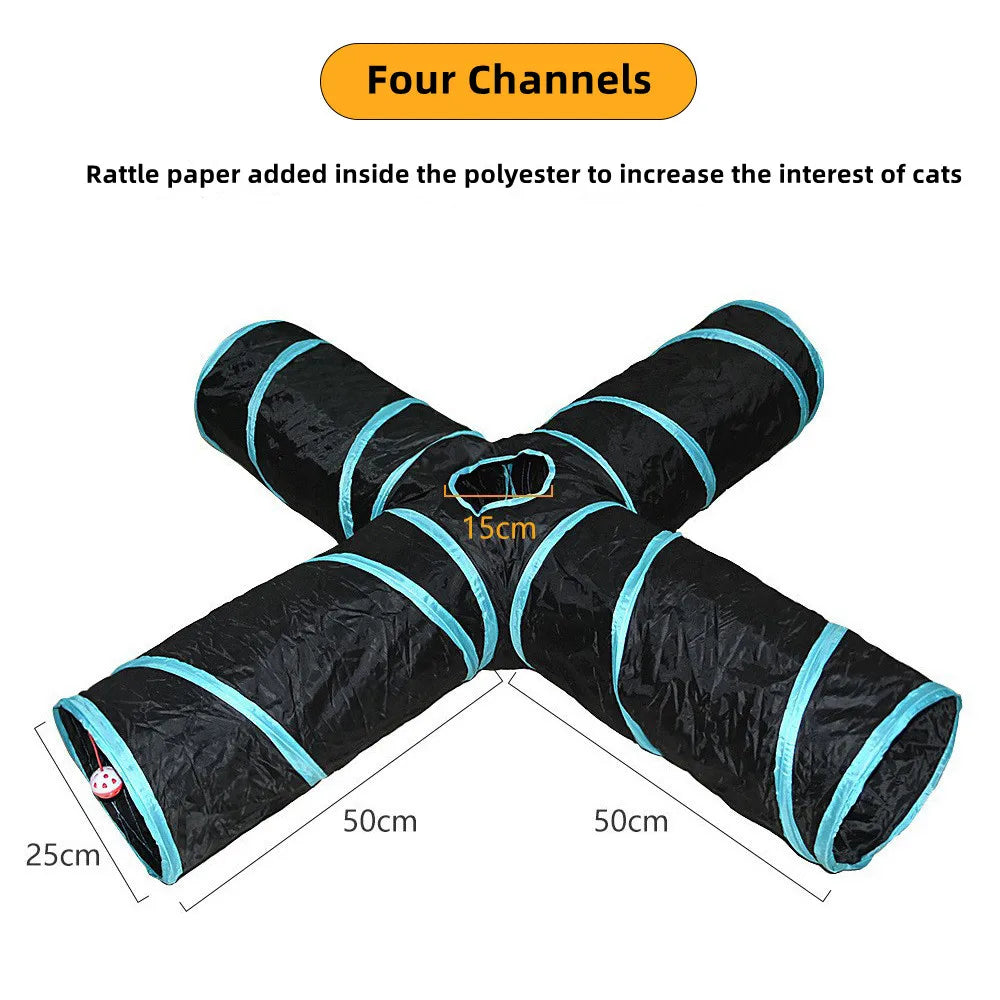 Cat Tunnel Pet Supplies Cat S T Pass Play Tunnel Foldable Cat Tunnel