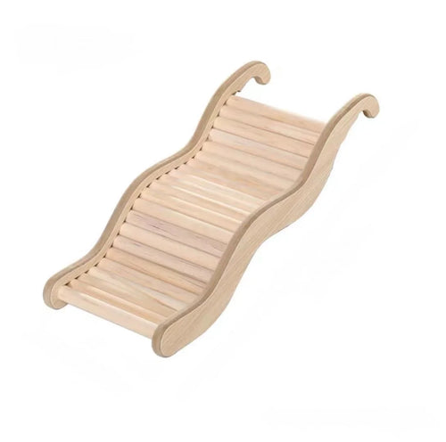 1PC Wooden Wave Staircase Hamster Toy Pet Supplies Cage Decor