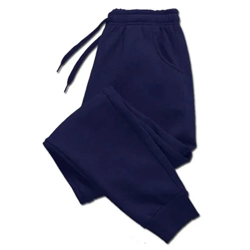 Mens Casual Pants Autumn Winter Fleece Sweatpants Men Running Jogger