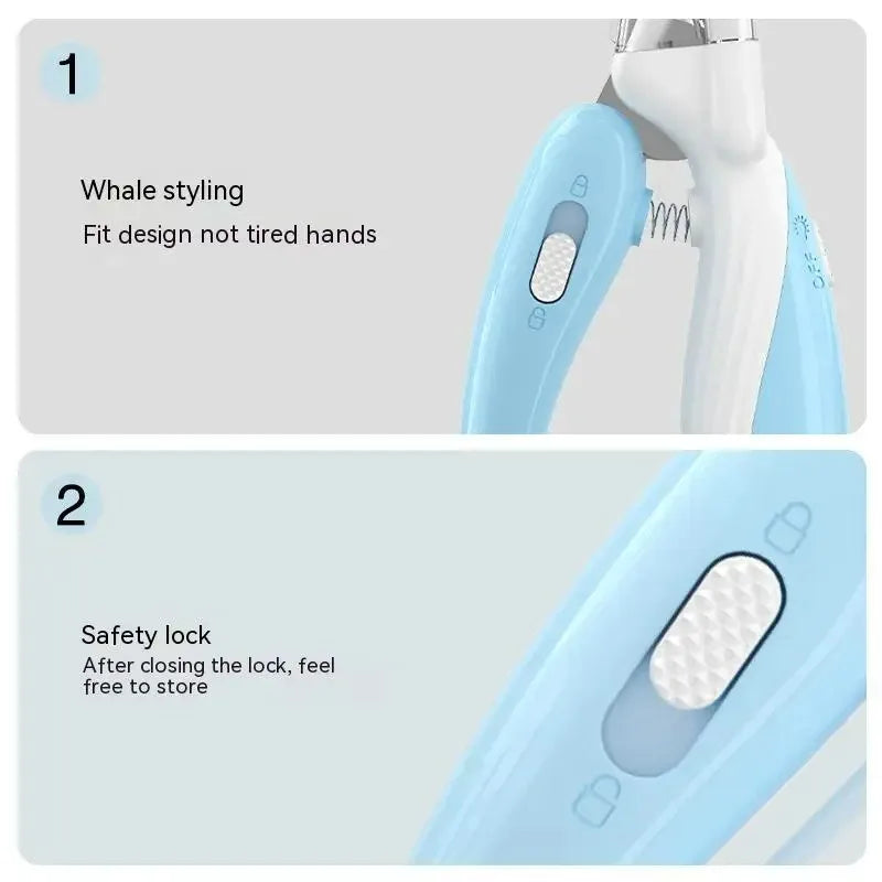 Pet Nail Clippers Dog Cat Nail Trimmer Labor-Saving Nail Clipper